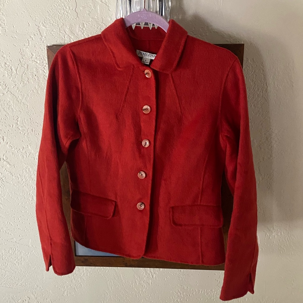Vintage Pendleton Button Up Marino Wool Coat